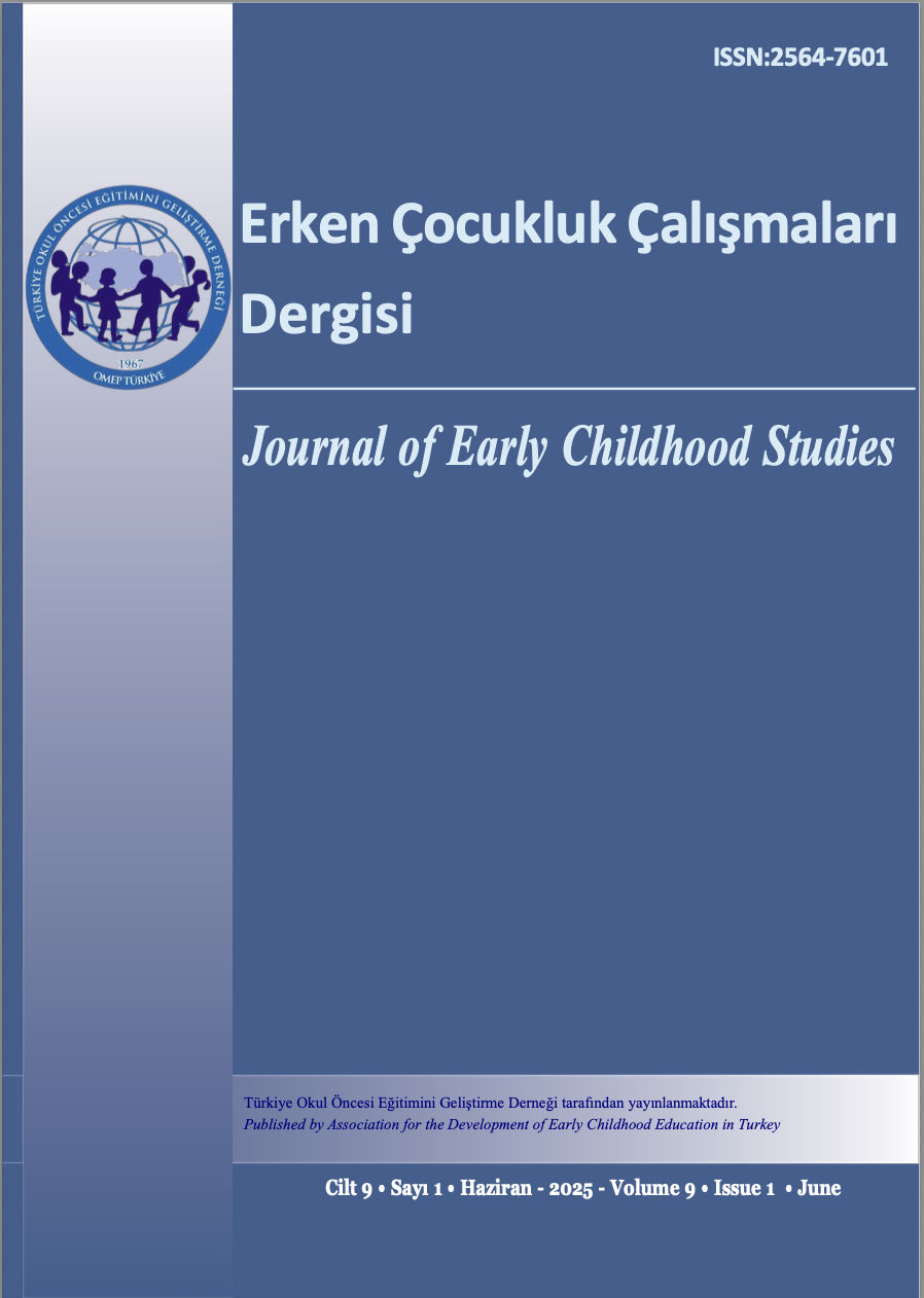 					Cilt 9 Sayı 1 (2025): Erken Çocukluk Çalışmaları Dergisi Gör
				